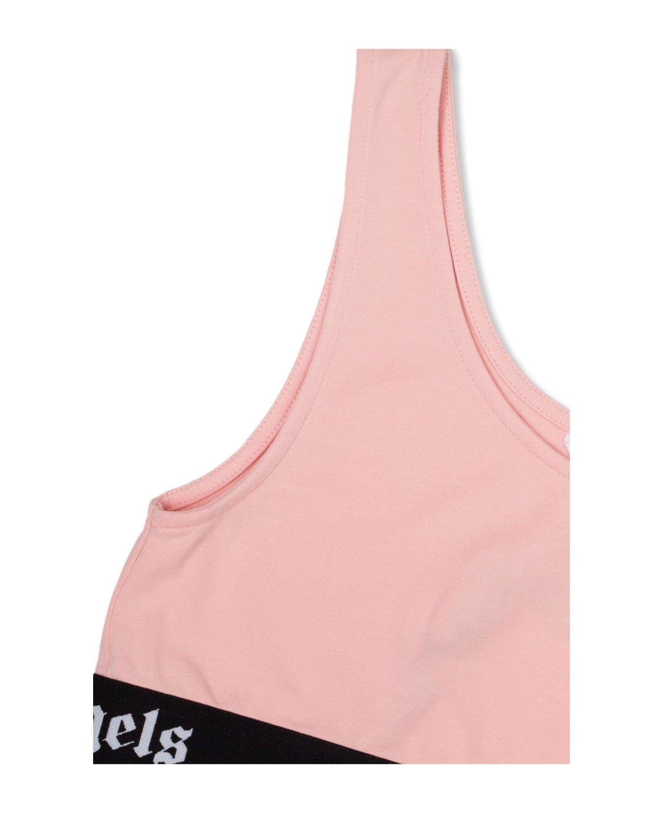 Palm Angels Waistband Logo Sporty Top - Rosa トップス