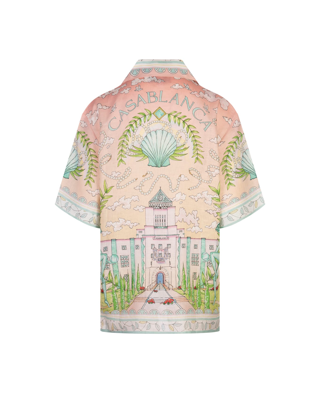 Casablanca Vase Linen Shirt - MultiColour