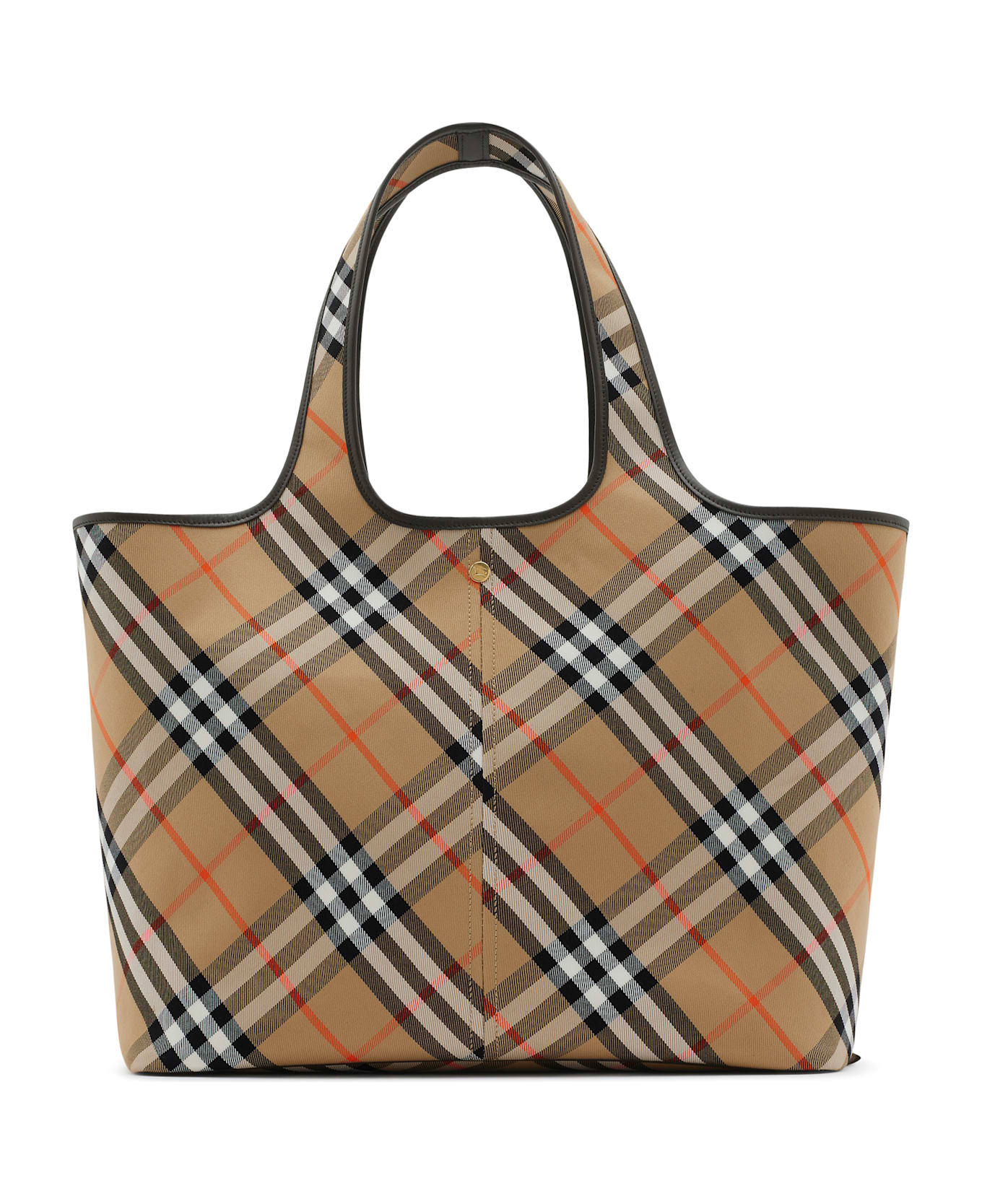 Burberry Medium Check Tote - Nude & Neutrals