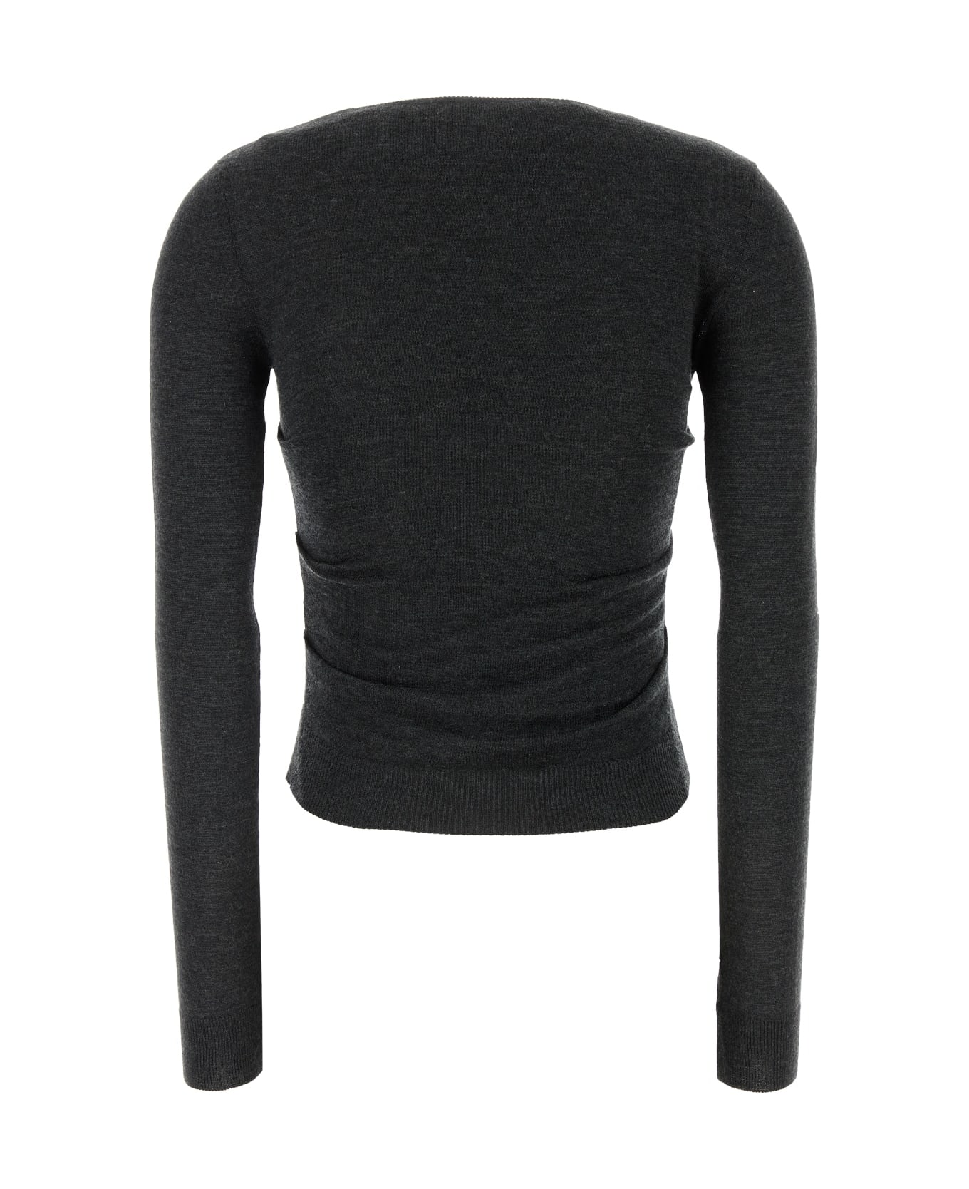 Loewe Draped Sweater - ANTHRACITE