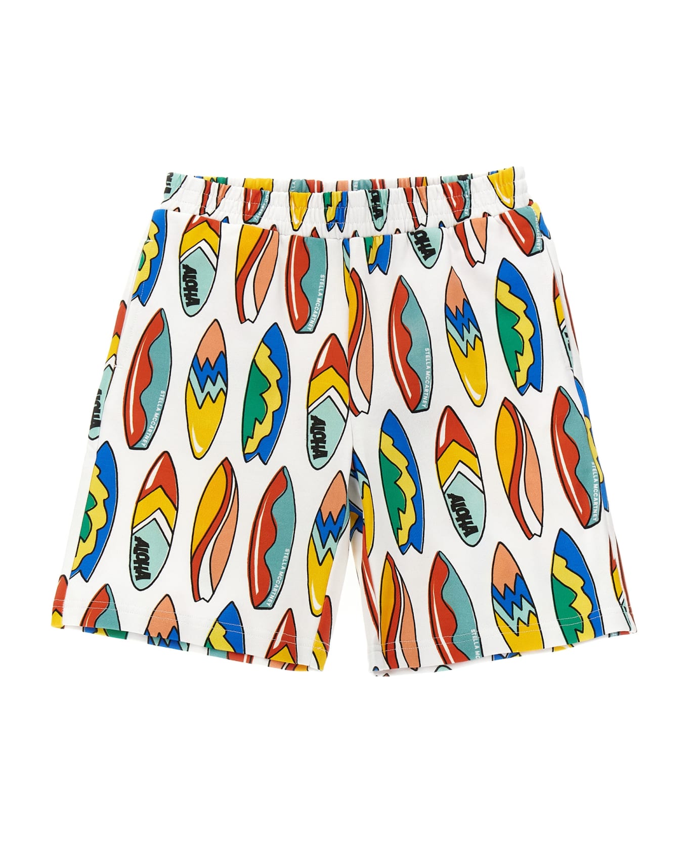 Stella McCartney All Over Print Bermuda Shorts - white/colourful