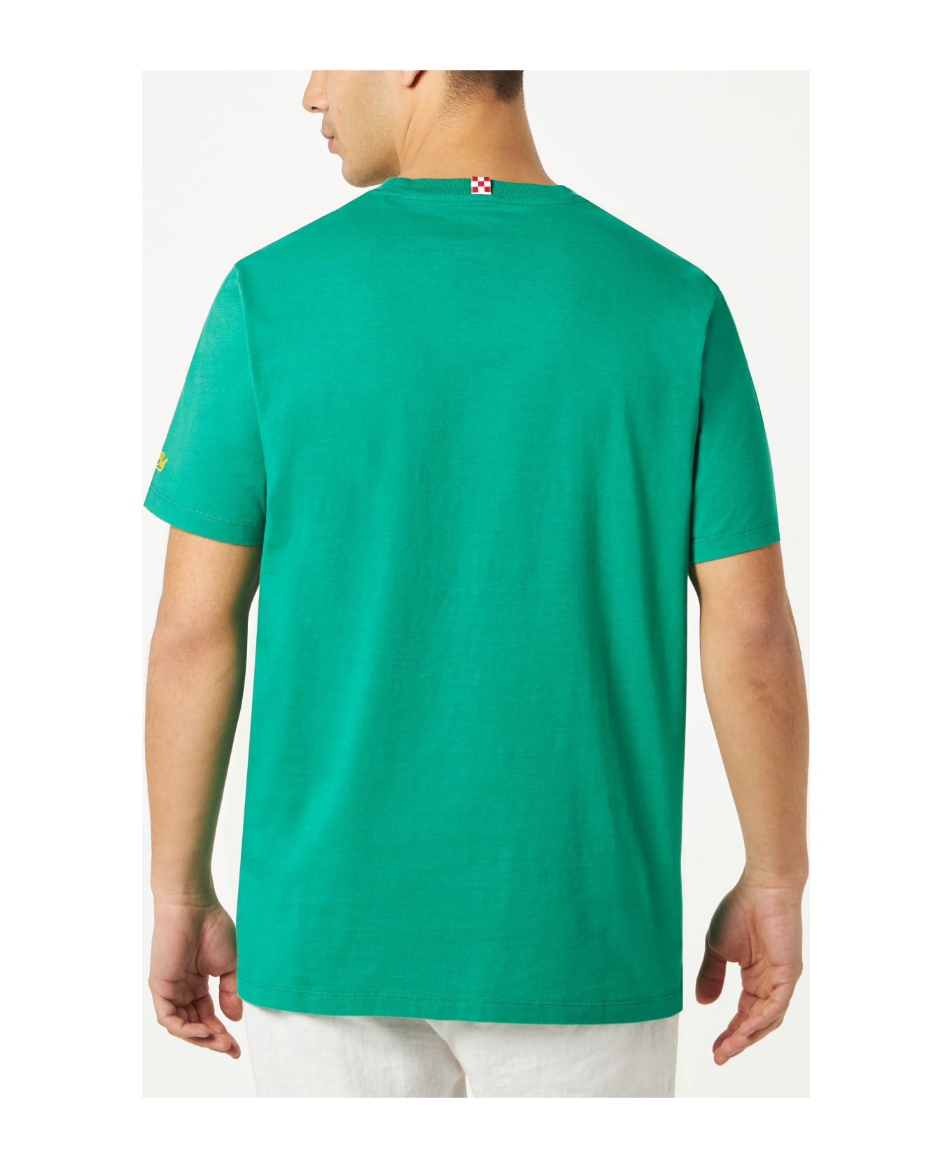 MC2 Saint Barth Cotton T-shirt With Ti Va Un Lemonissimo? Embroidery | Algida® Special Edition - GREEN
