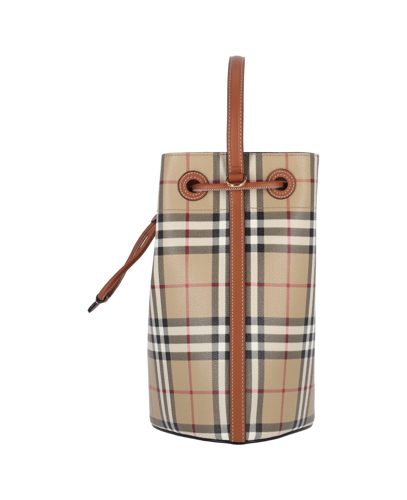 Burberry Small Bucket Bag "tb" - Brown