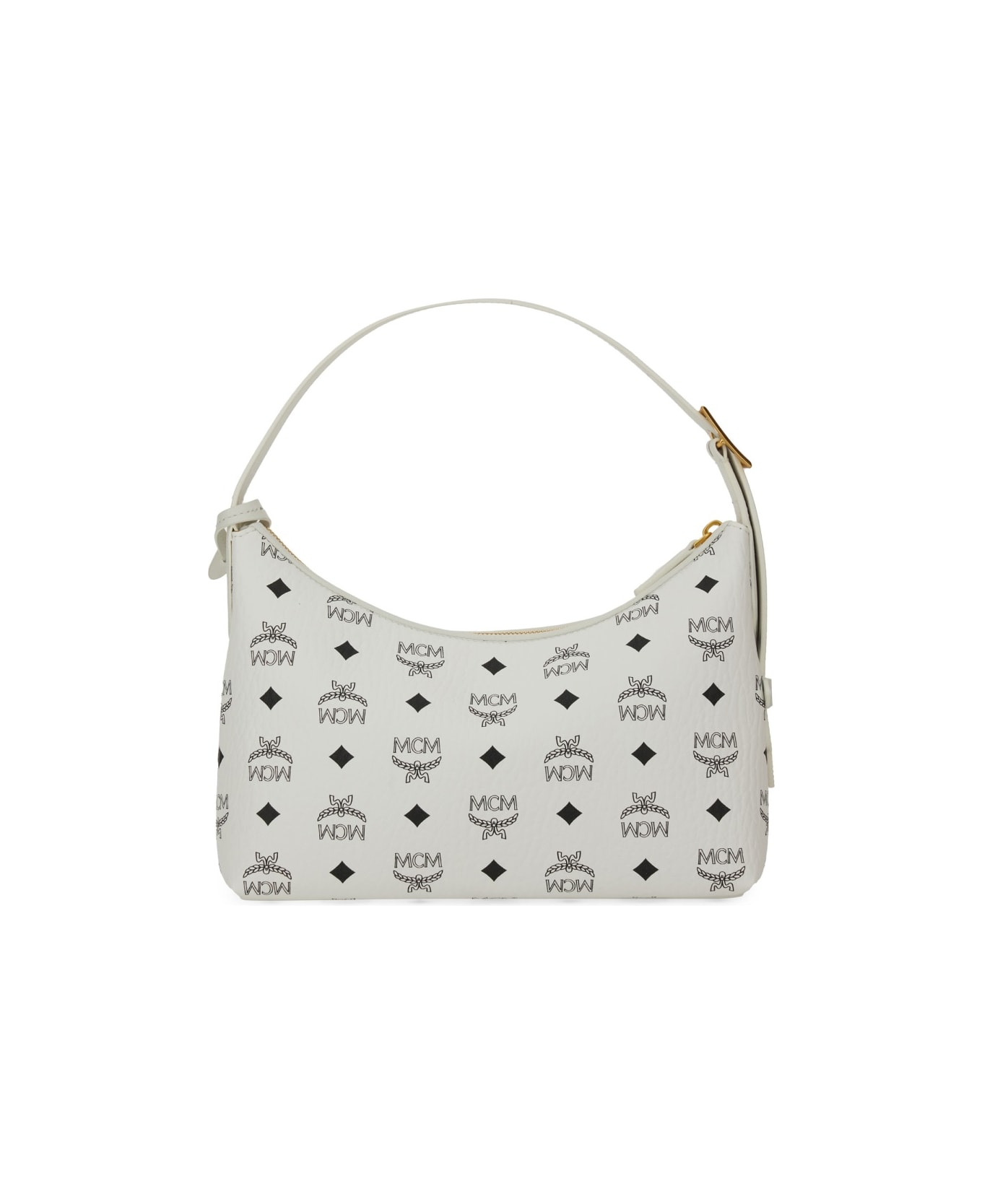 MCM "aren Visetos" Bag - WHITE