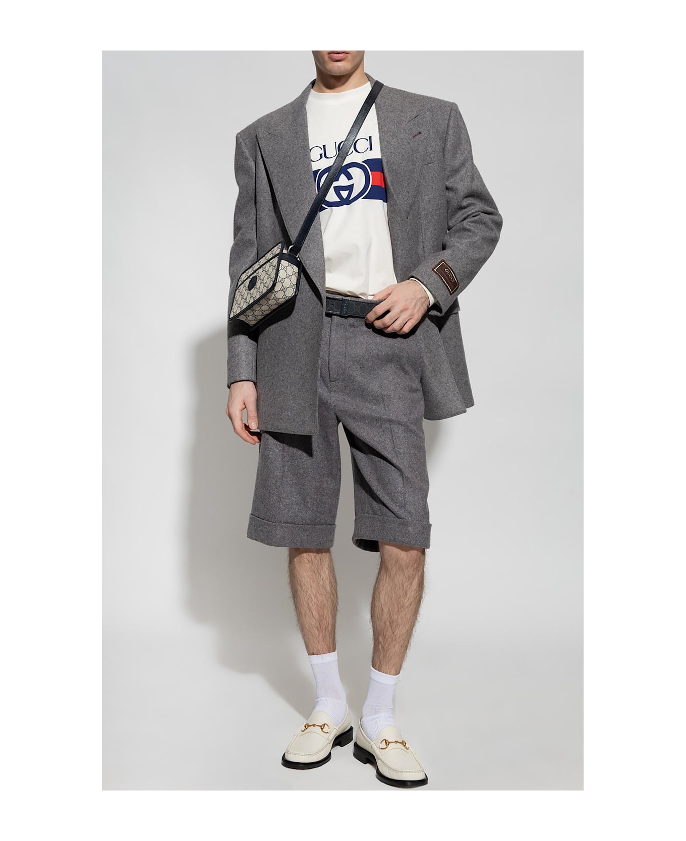 Gucci Wool Shorts - GREY