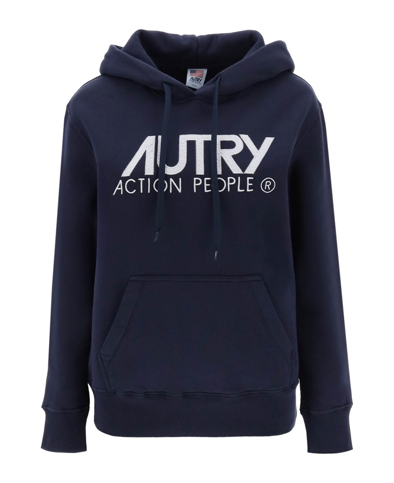 Autry Blue Cotton Sweatshirt - Blue フリース