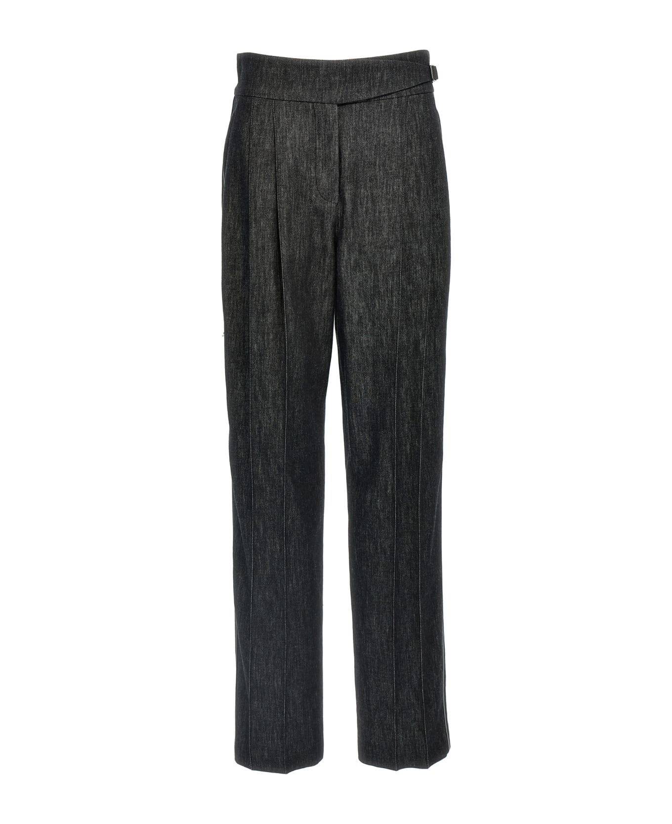 Brunello Cucinelli Strap Detail Jeans - Black  