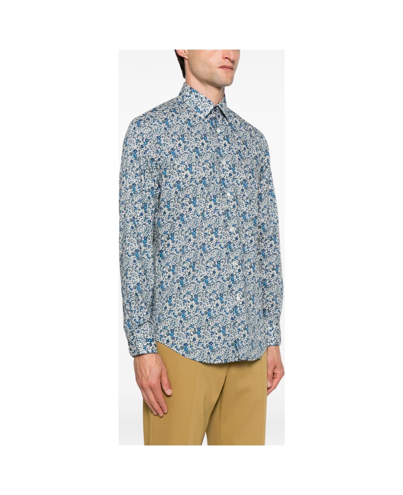Paul Smith Printed Shirt - Clear Blue