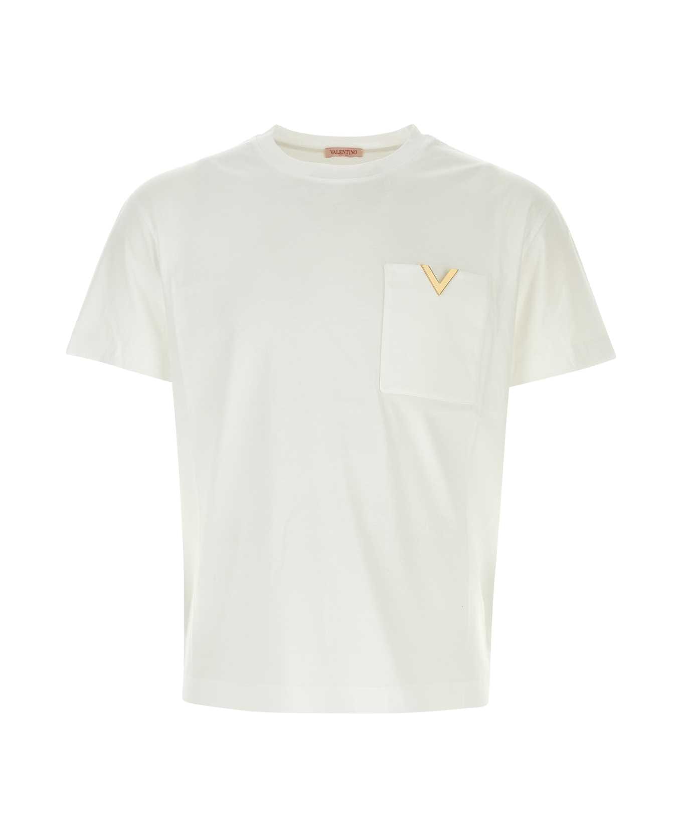 Valentino Garavani White Cotton T-shirt - BIANCO