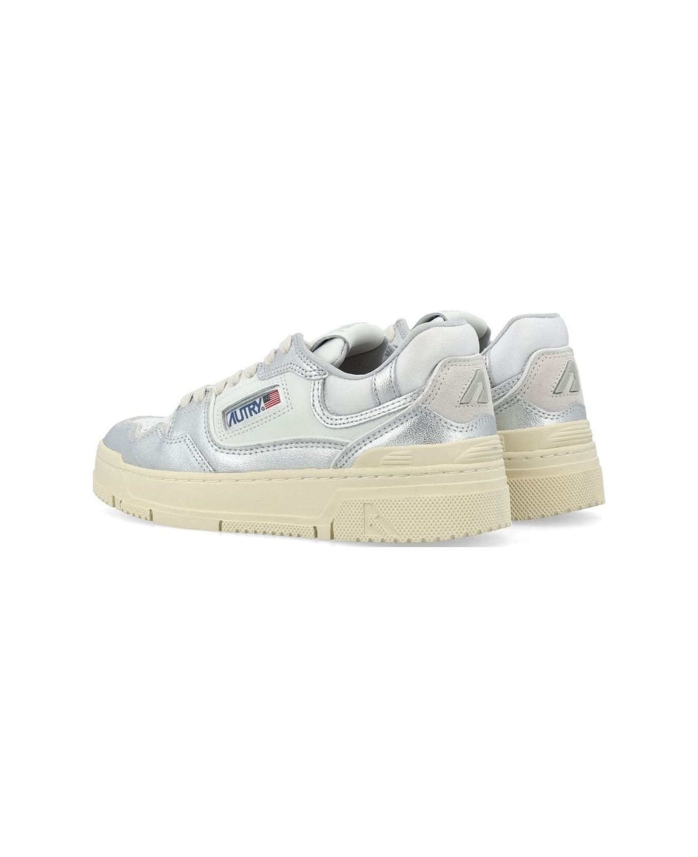 Autry Clc Low Sneakers - Wht Silver