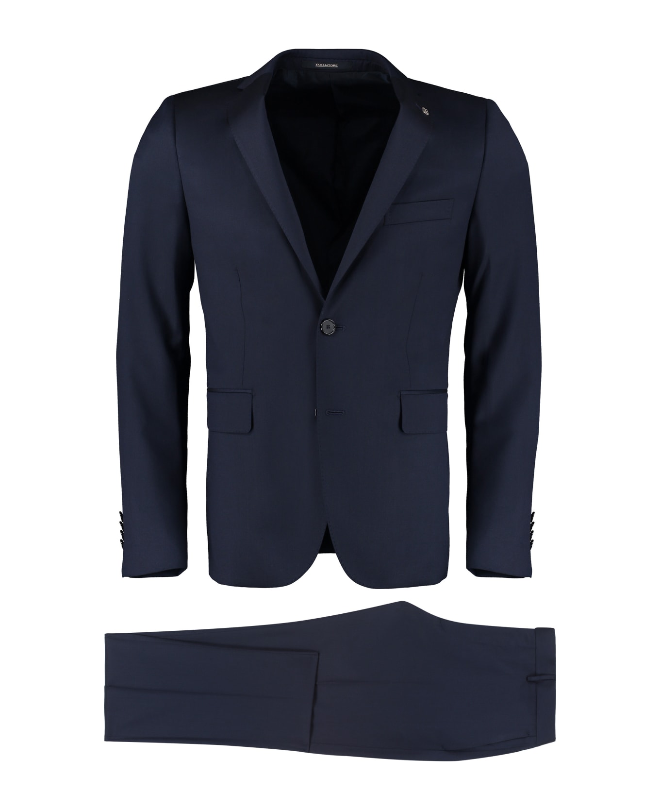 Tagliatore Virgin Wool Two-piece Suit - blue
