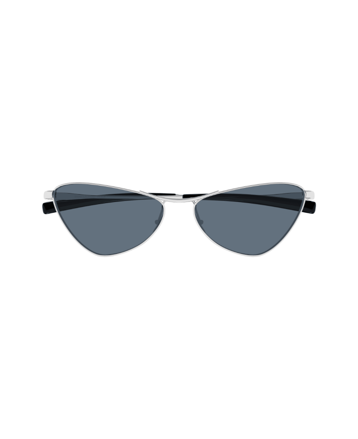Saint Laurent Eyewear Saint Laurent Sl 830 Linea Sl Logo 003 Silver Blue Sunglasses - Argento