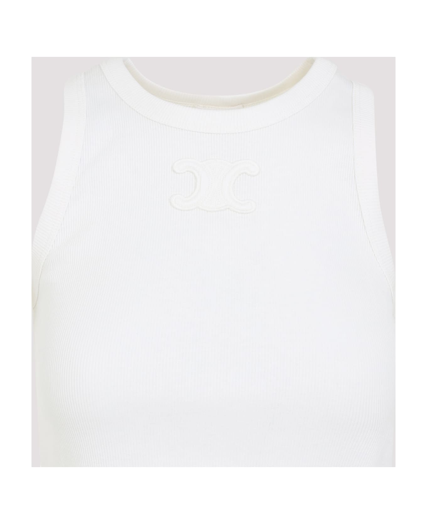 Celine Triomphe Tank Top - Ow Off White