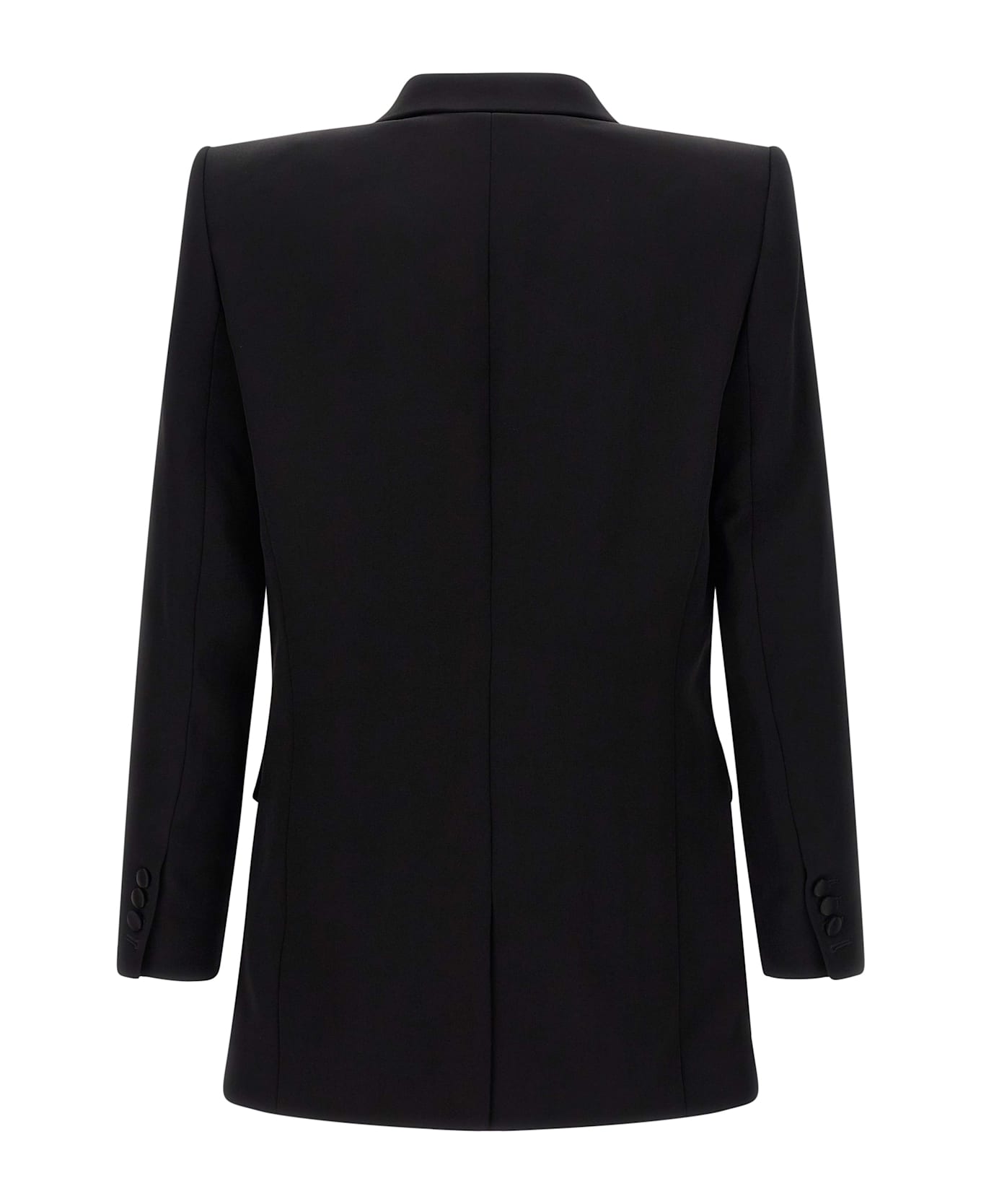 Balmain Leaf Embroidery Blazer - Black  