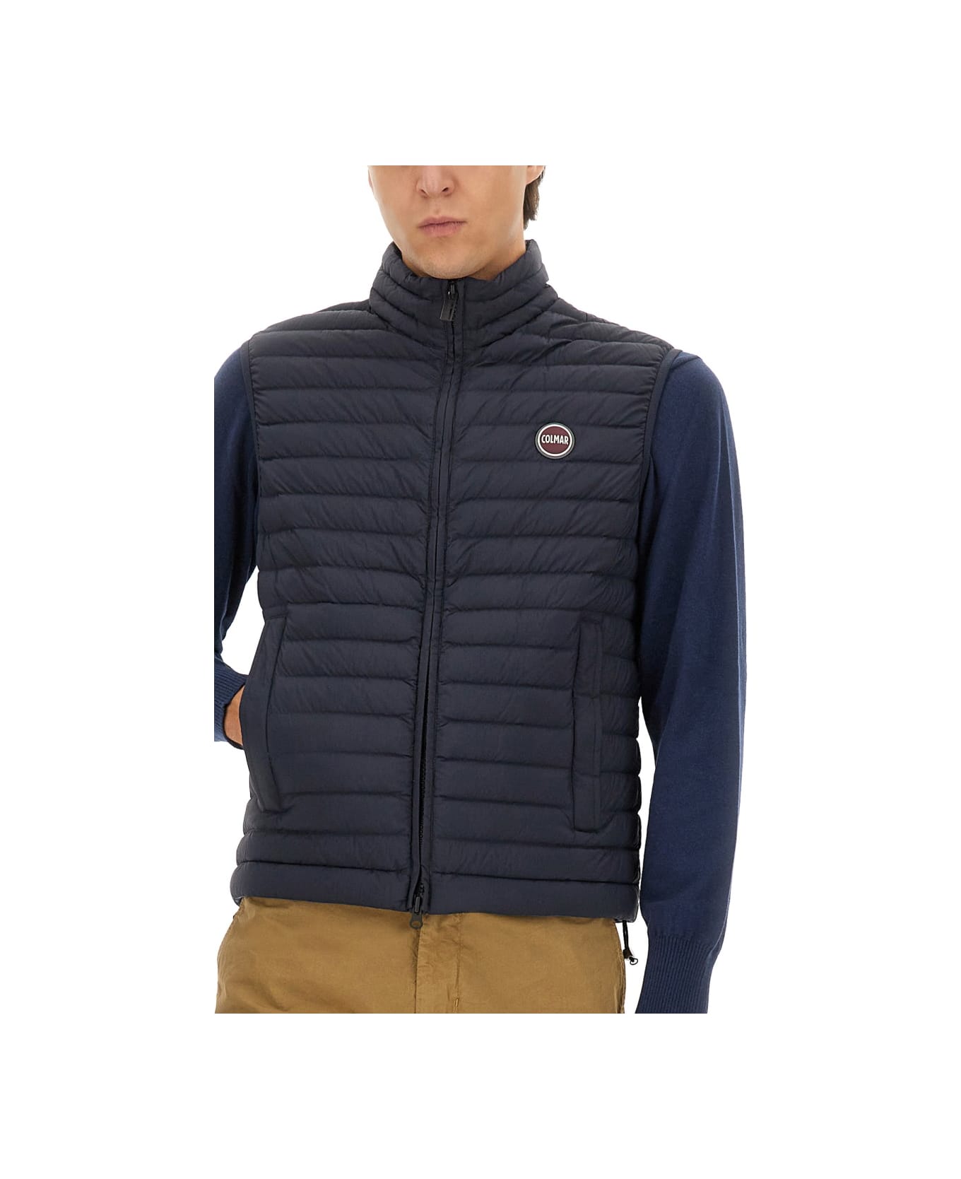 Colmar Lightweight Down Vest With Drawstring - BLUE