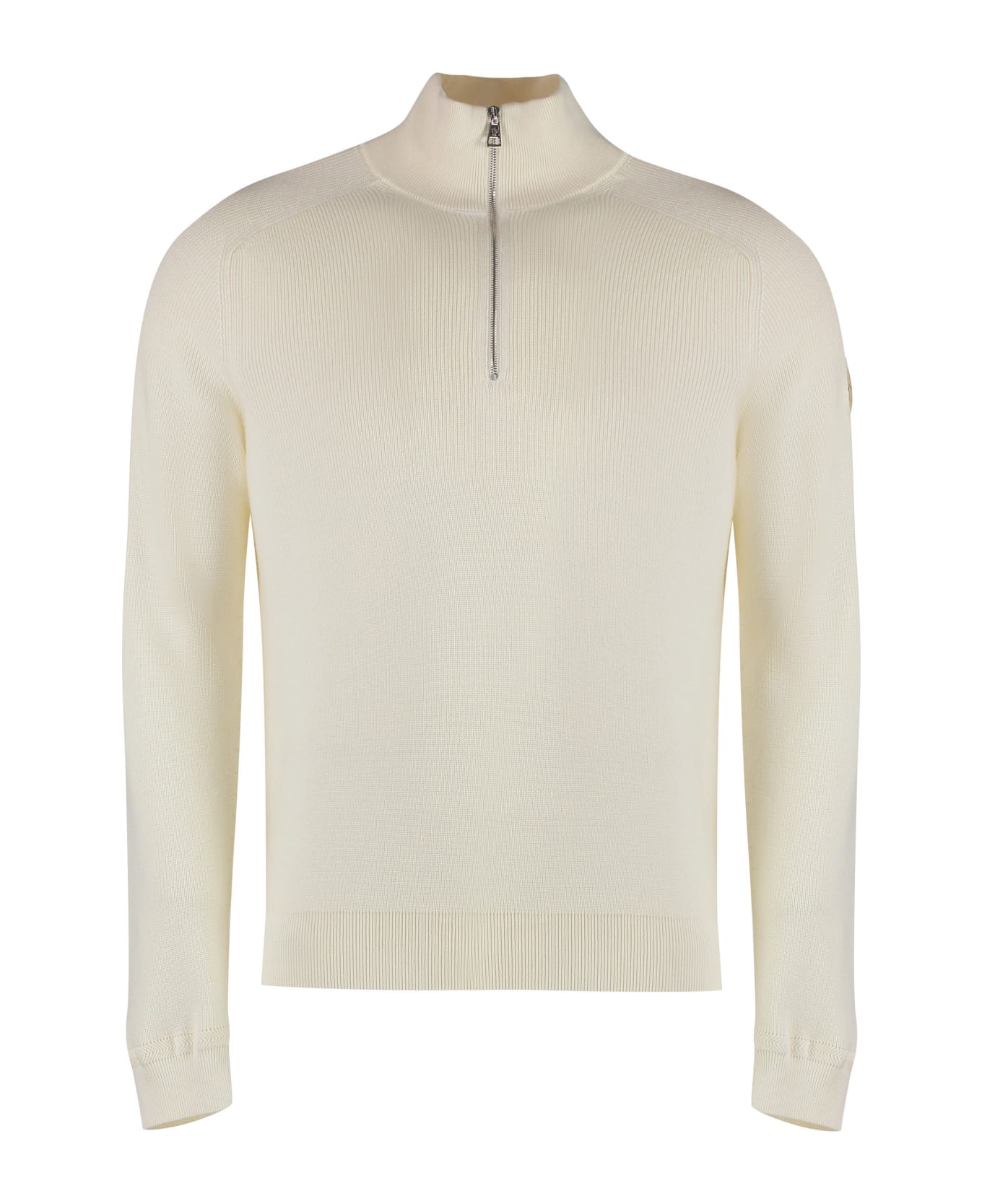 Moncler Cotton Blend Sweater - panna
