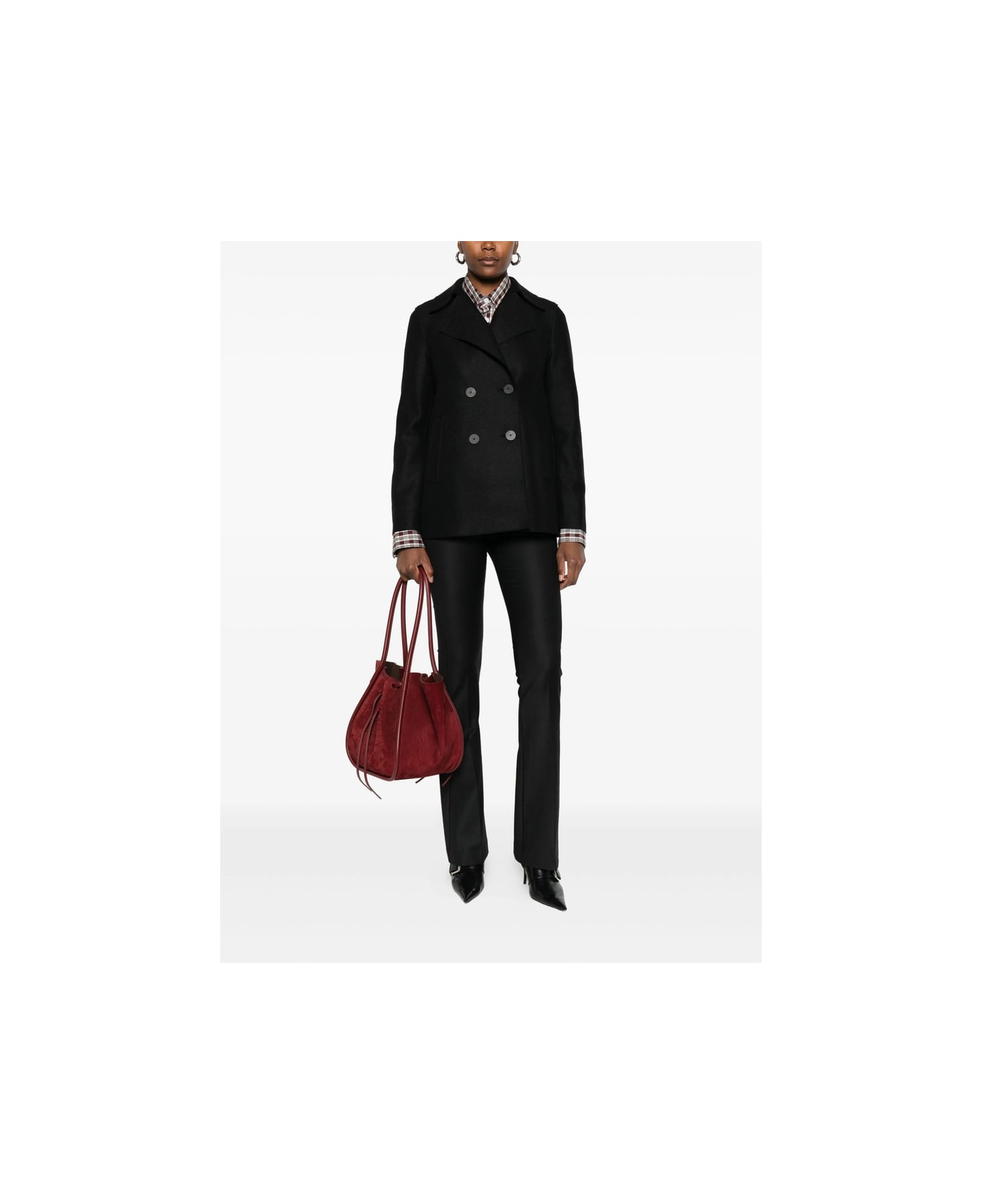 Harris Wharf London Cape - BLACK