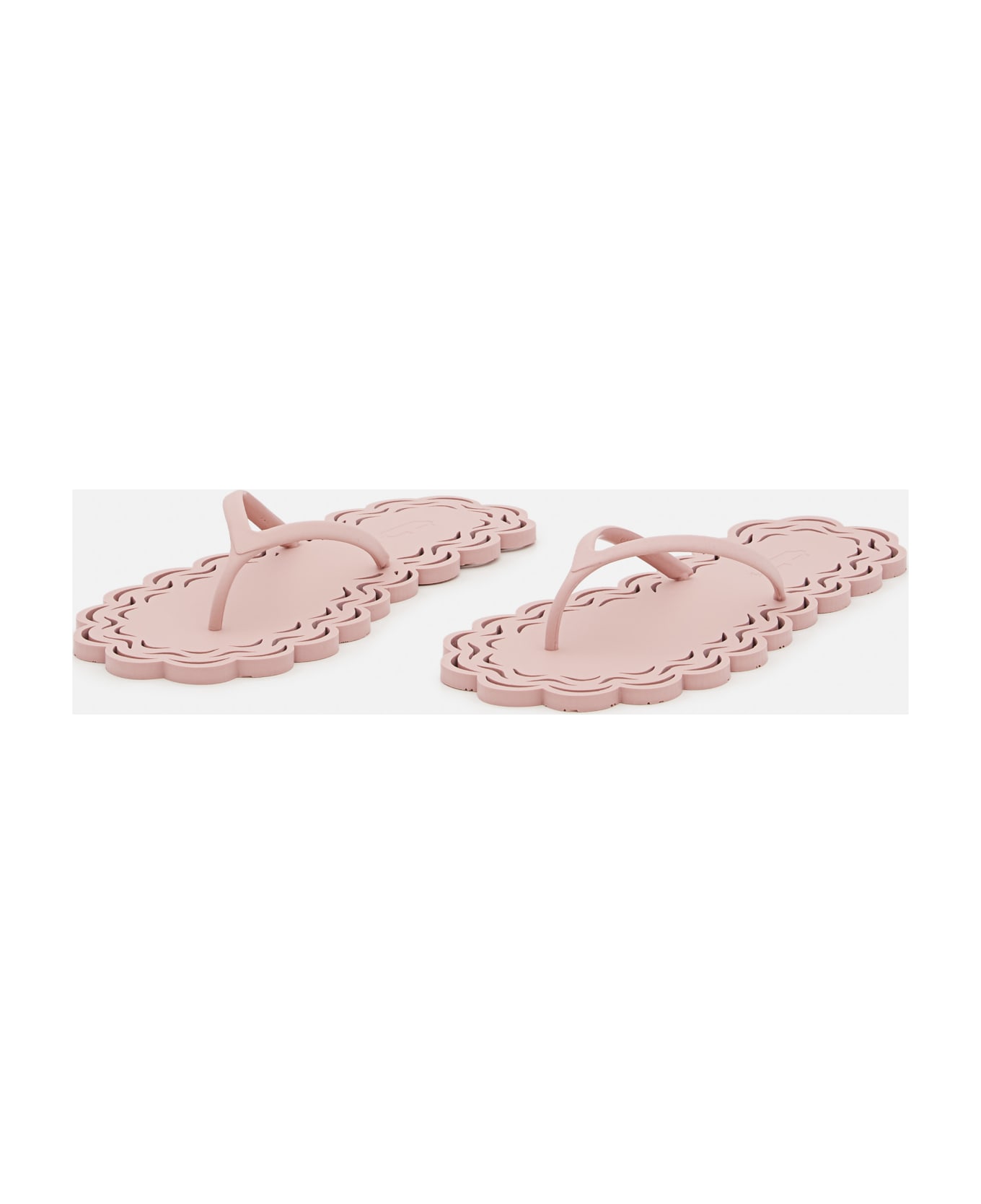 Carlotha Ray Laser-cut Recycled Rubber Flip Flops - Pink