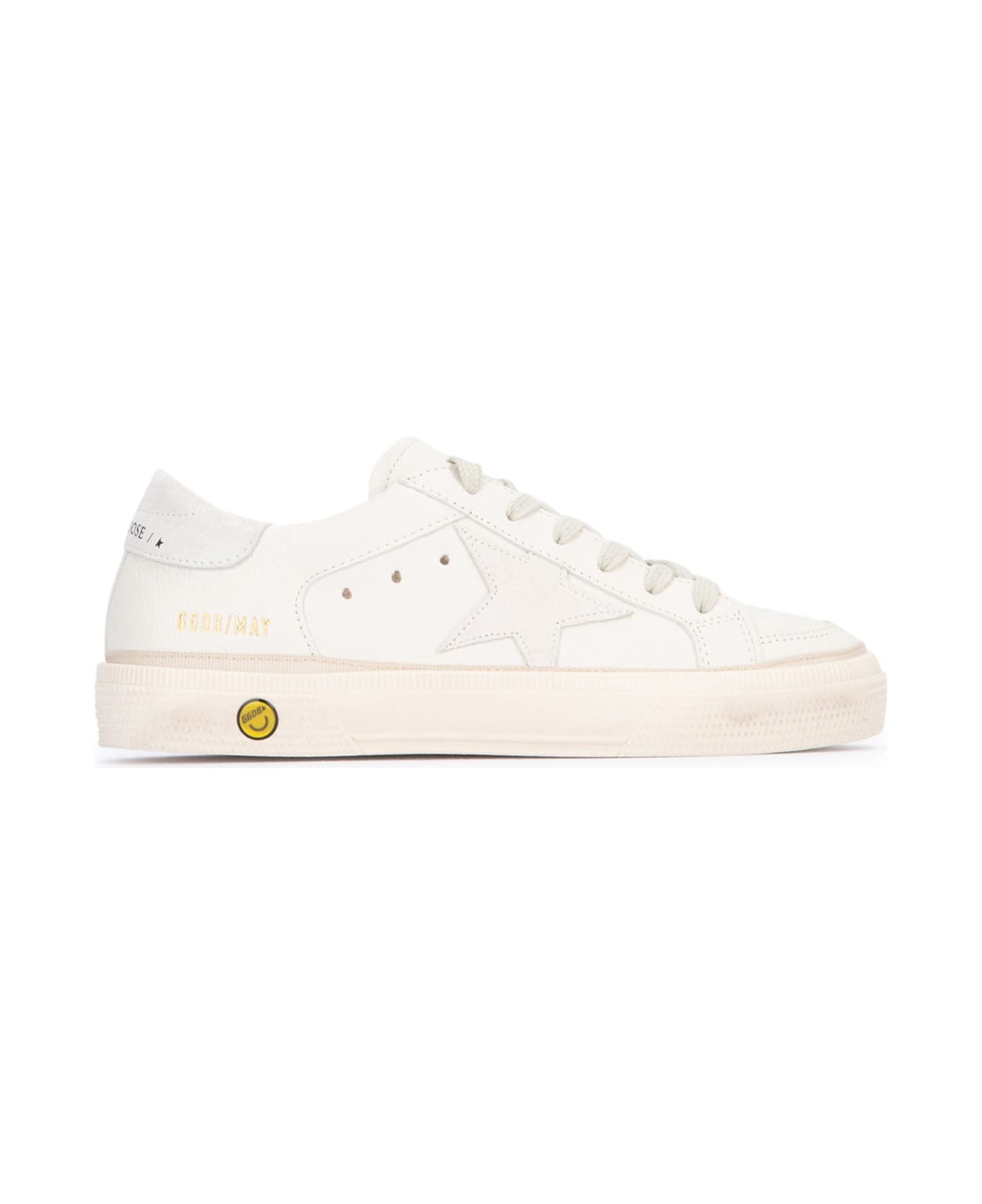 Golden Goose May Nappa Upper Suede Sta - OPTICWHITE