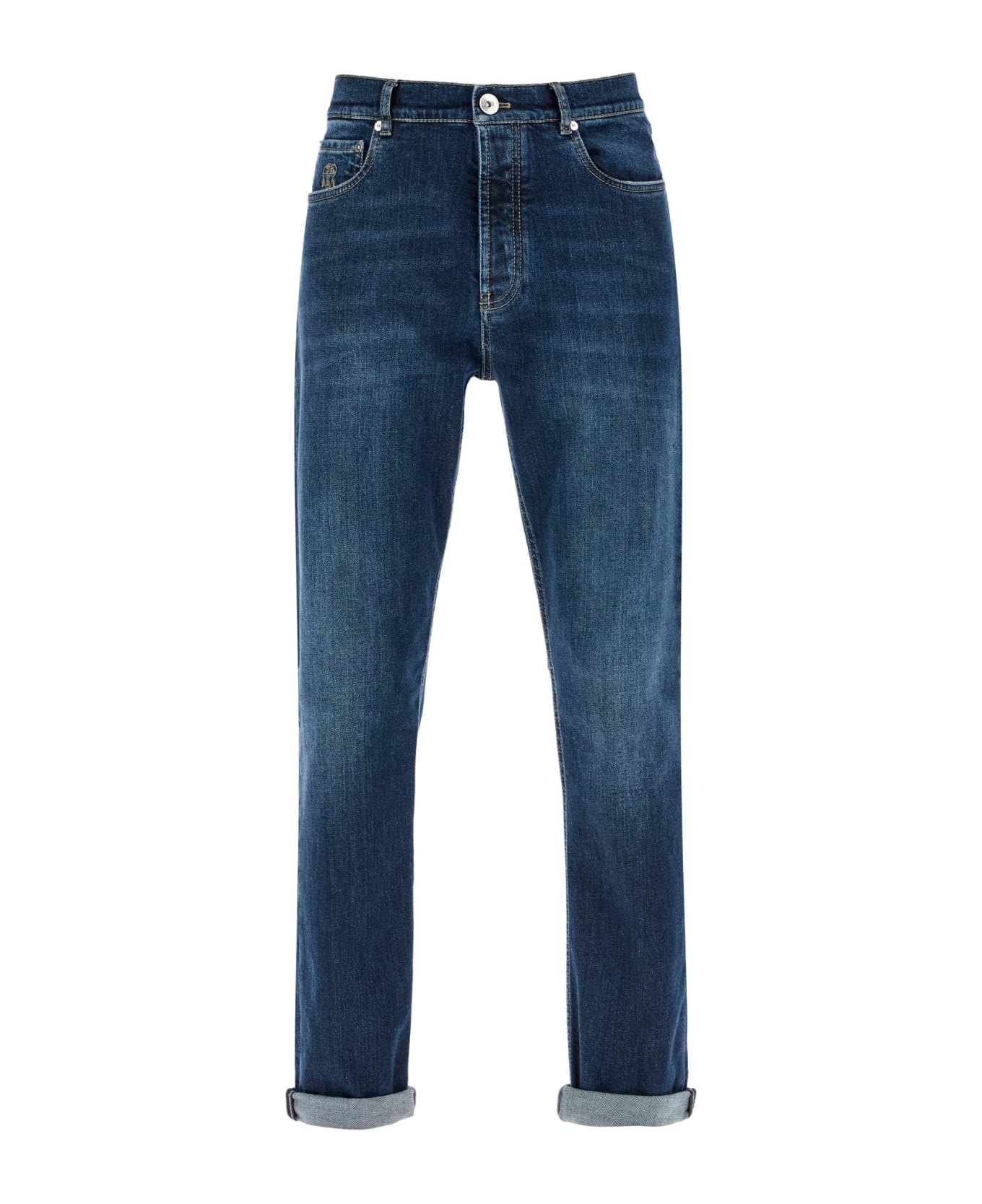 Brunello Cucinelli 
stretch Denim Iconic Fit Jeans For A - Denim Scuro Old