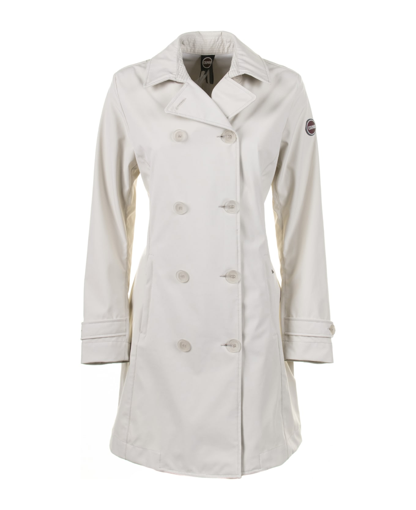 Colmar Softshell Trench Coat With Belt At The Waist - PORCELLANA