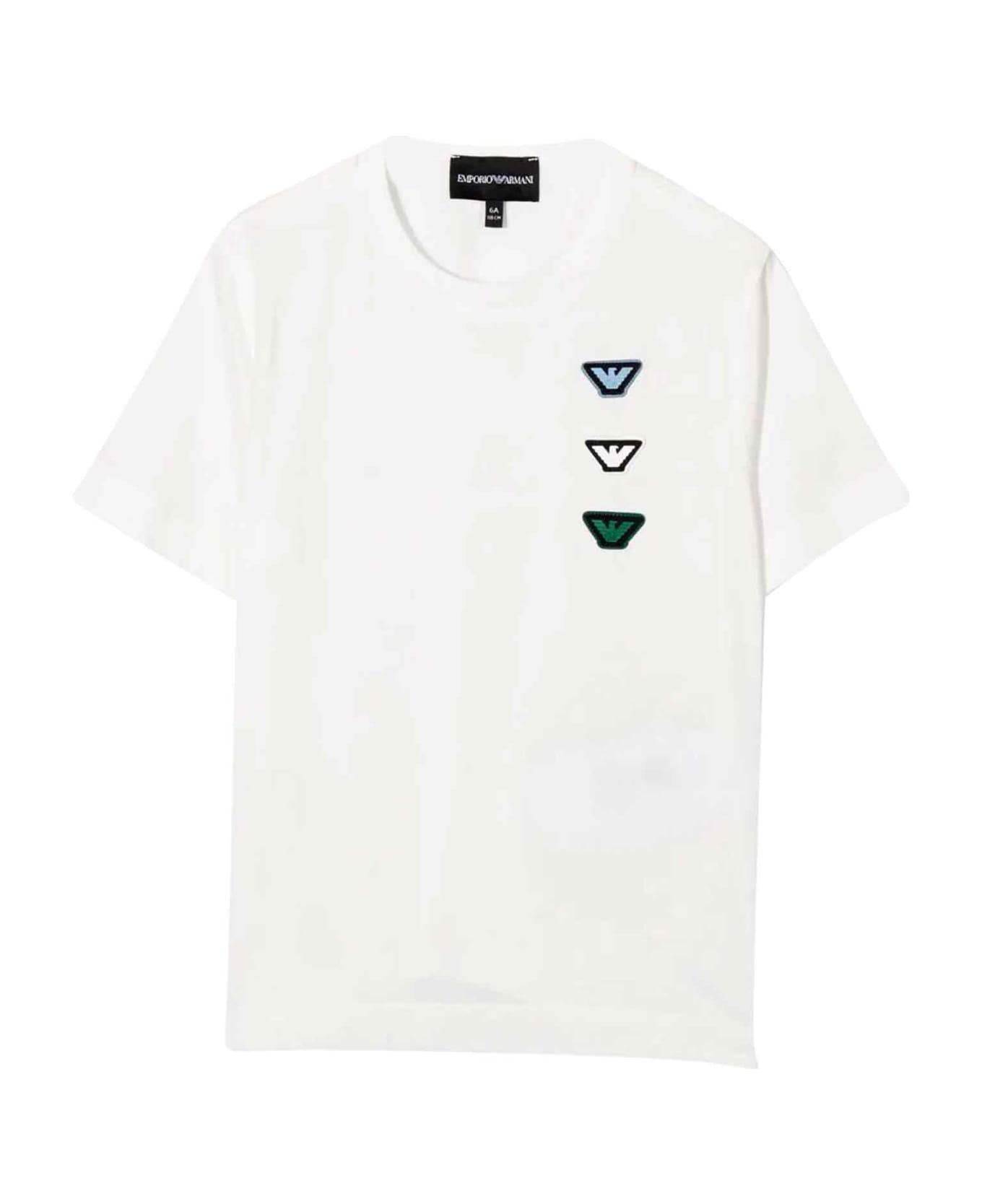 Emporio Armani White T-shirt Boy - Bianco
