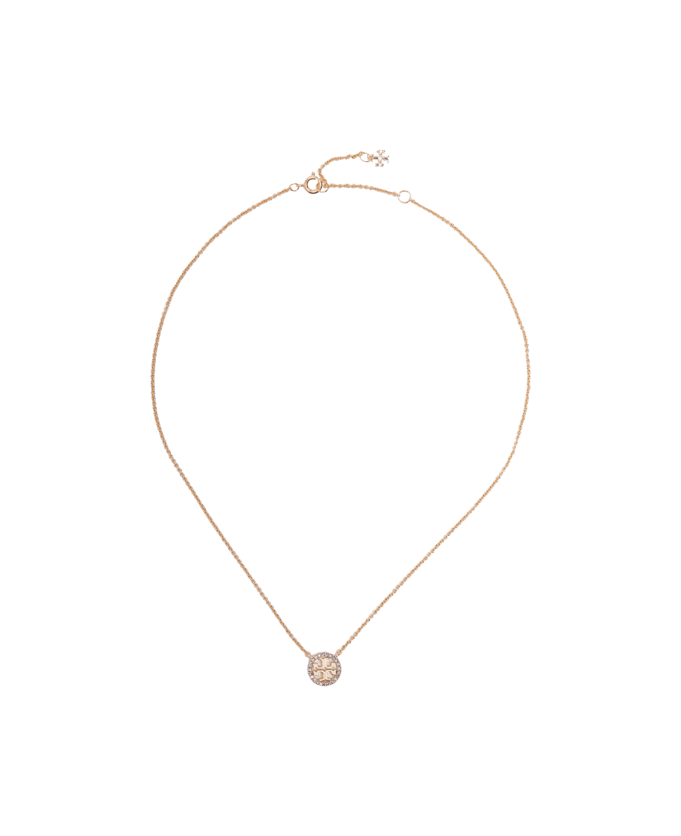 Tory Burch Miller Pave Pendant Necklace - Golden ネックレス