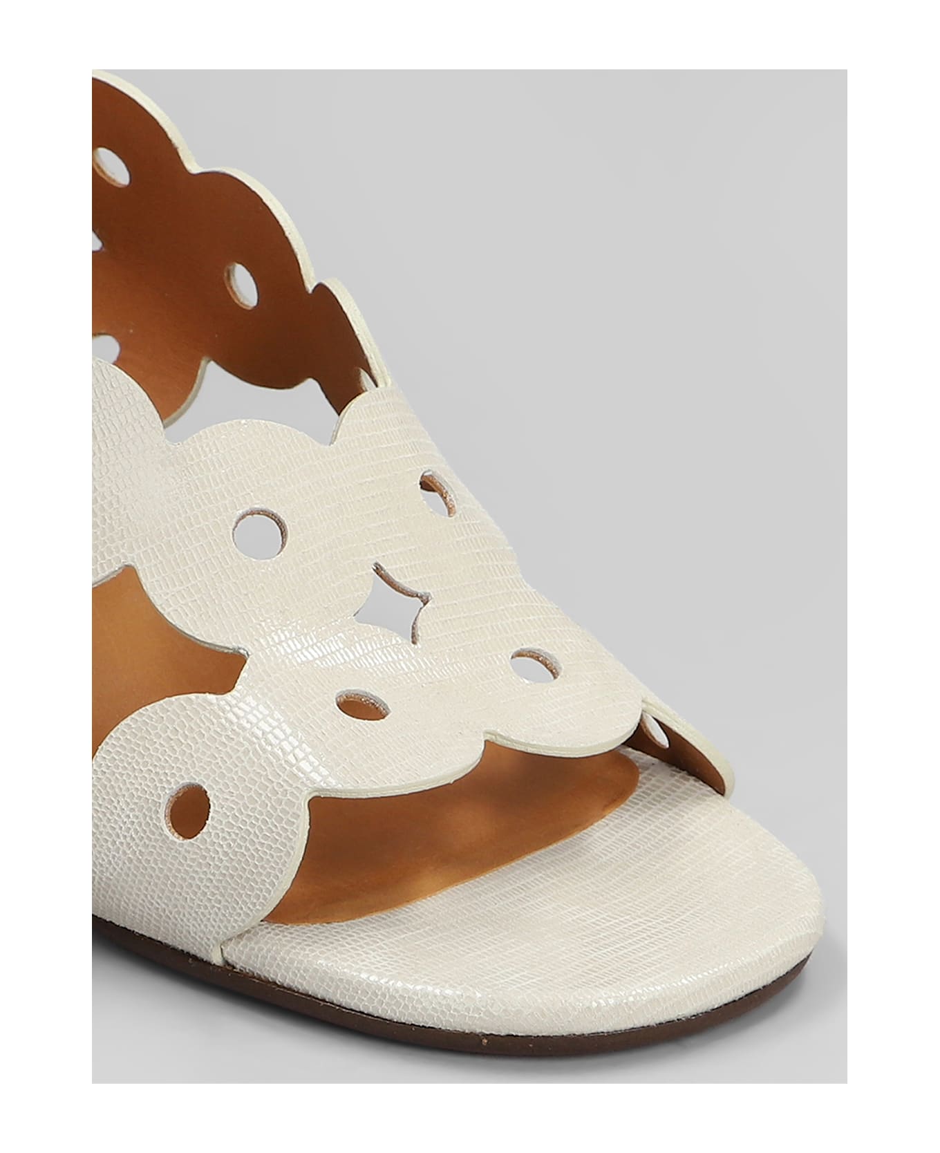 Chie Mihara Sandals In White Leather - white