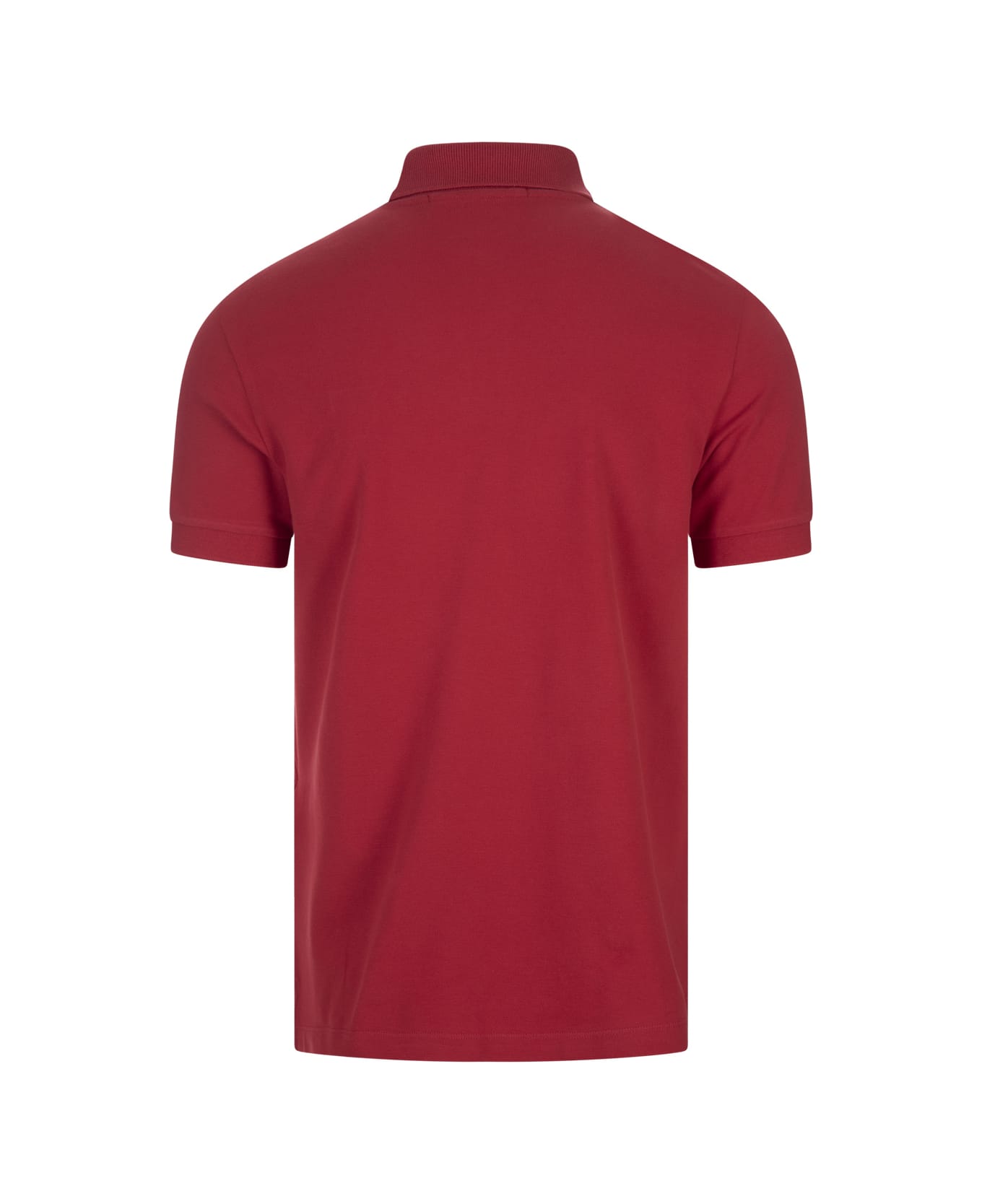 Stone Island Red Piqué Slim Fit Polo Shirt - Red ポロシャツ