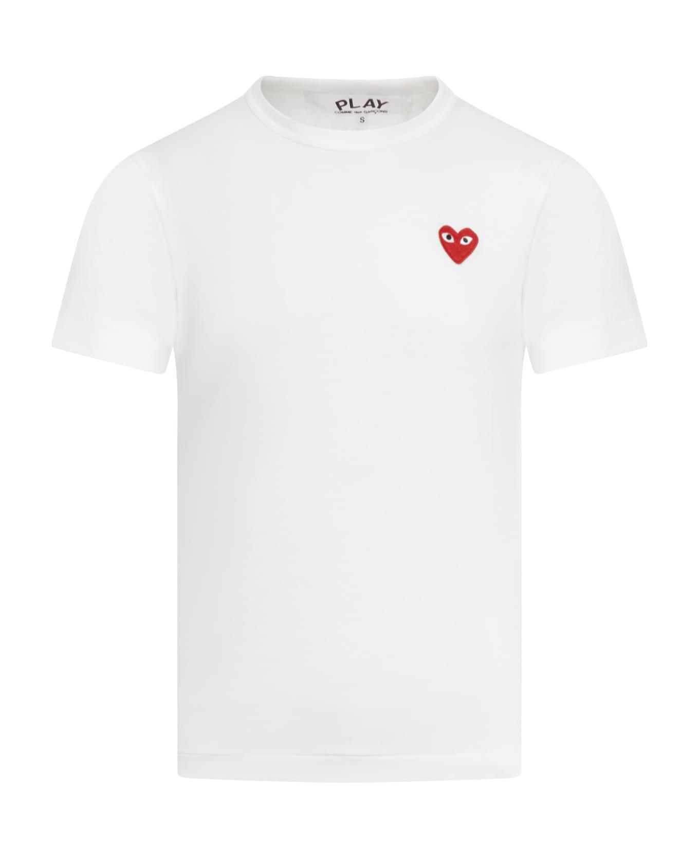 Comme des Garçons Play T-shirt Red Heart - White