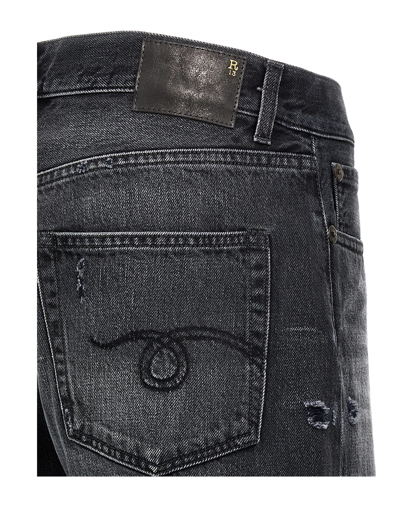 R13 
boyfriend
 Jeans - Black  