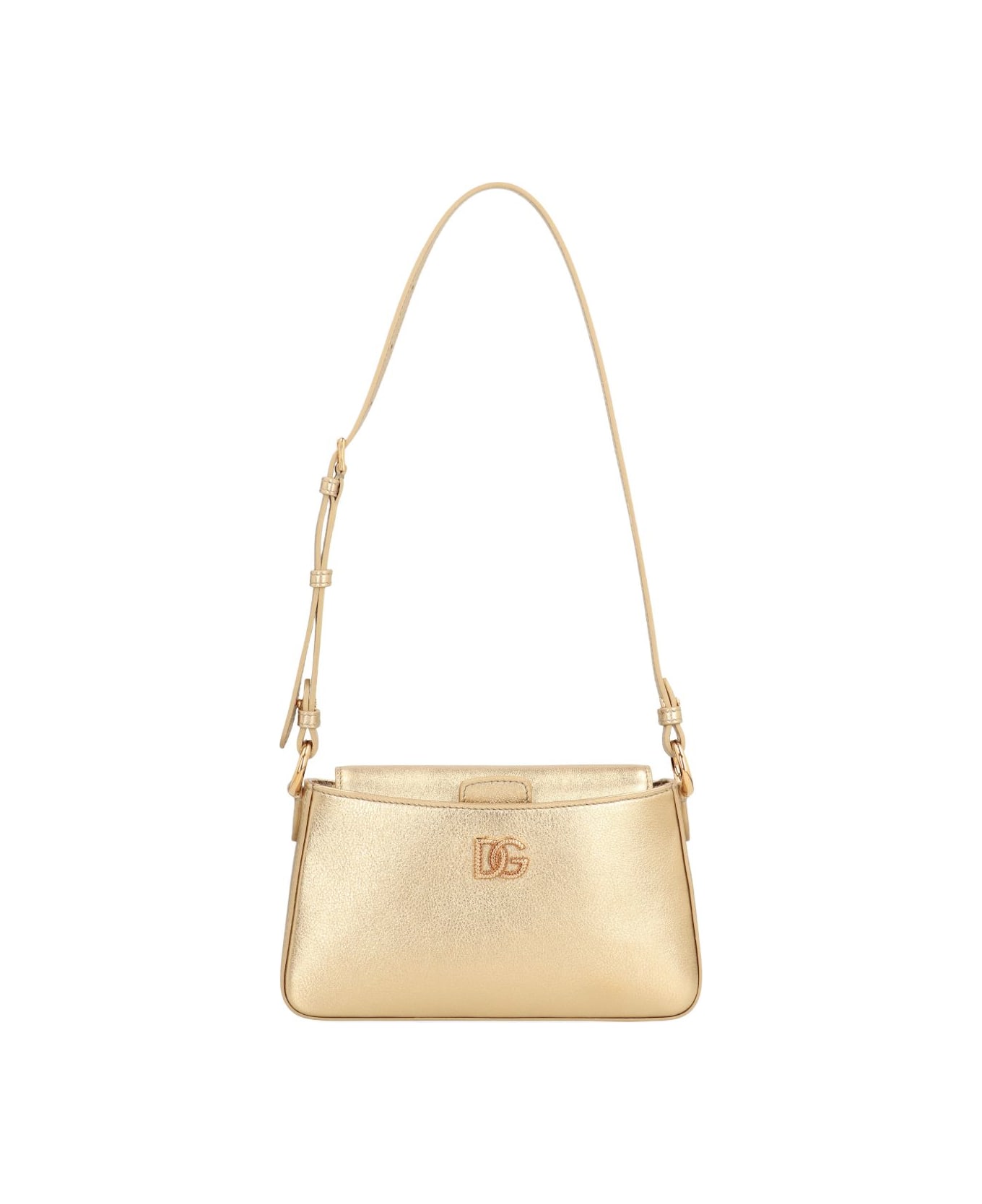 Dolce & Gabbana Leather Phone Bag - Golden