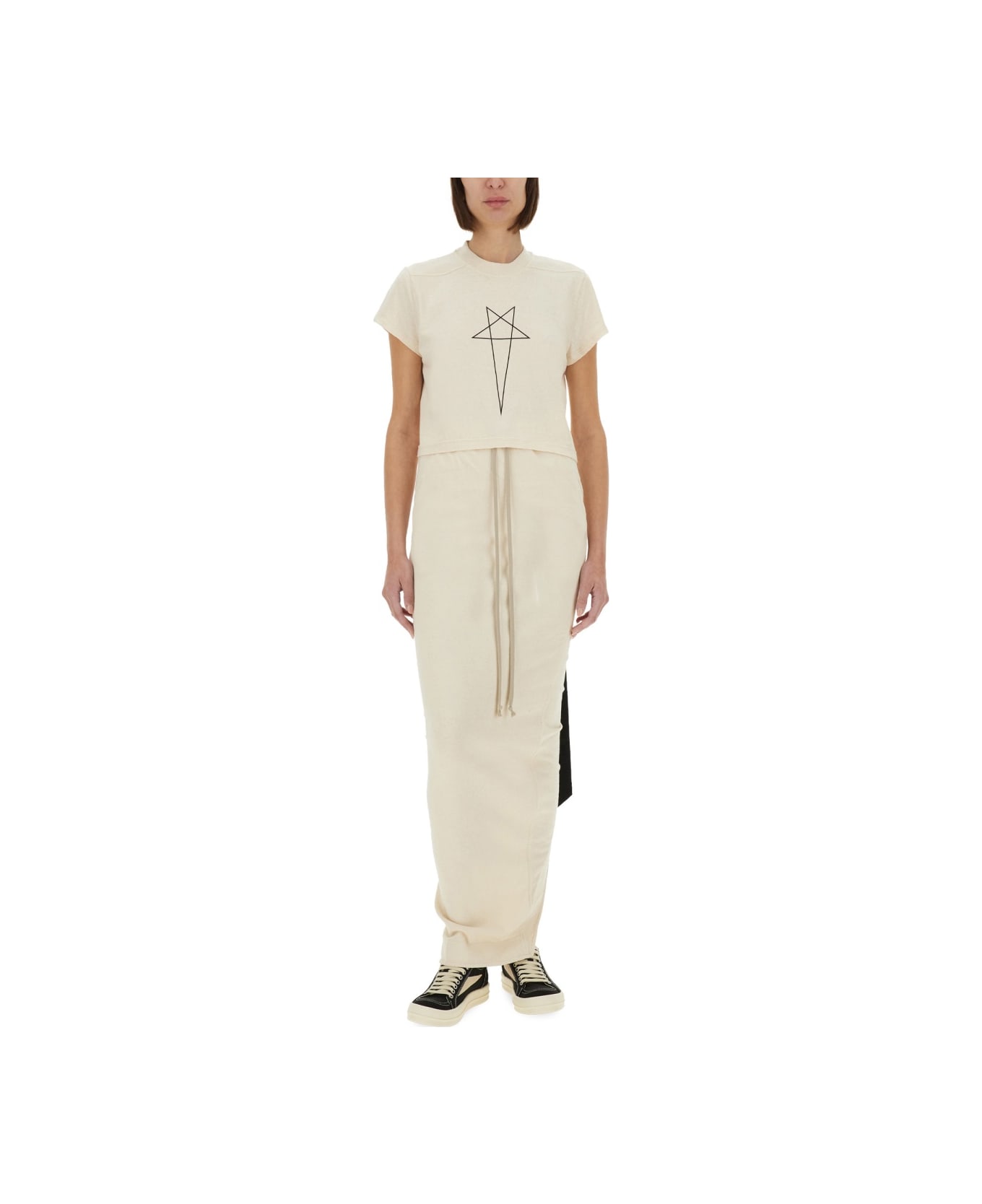 DRKSHDW "pillar" Maxi Skirt - IVORY