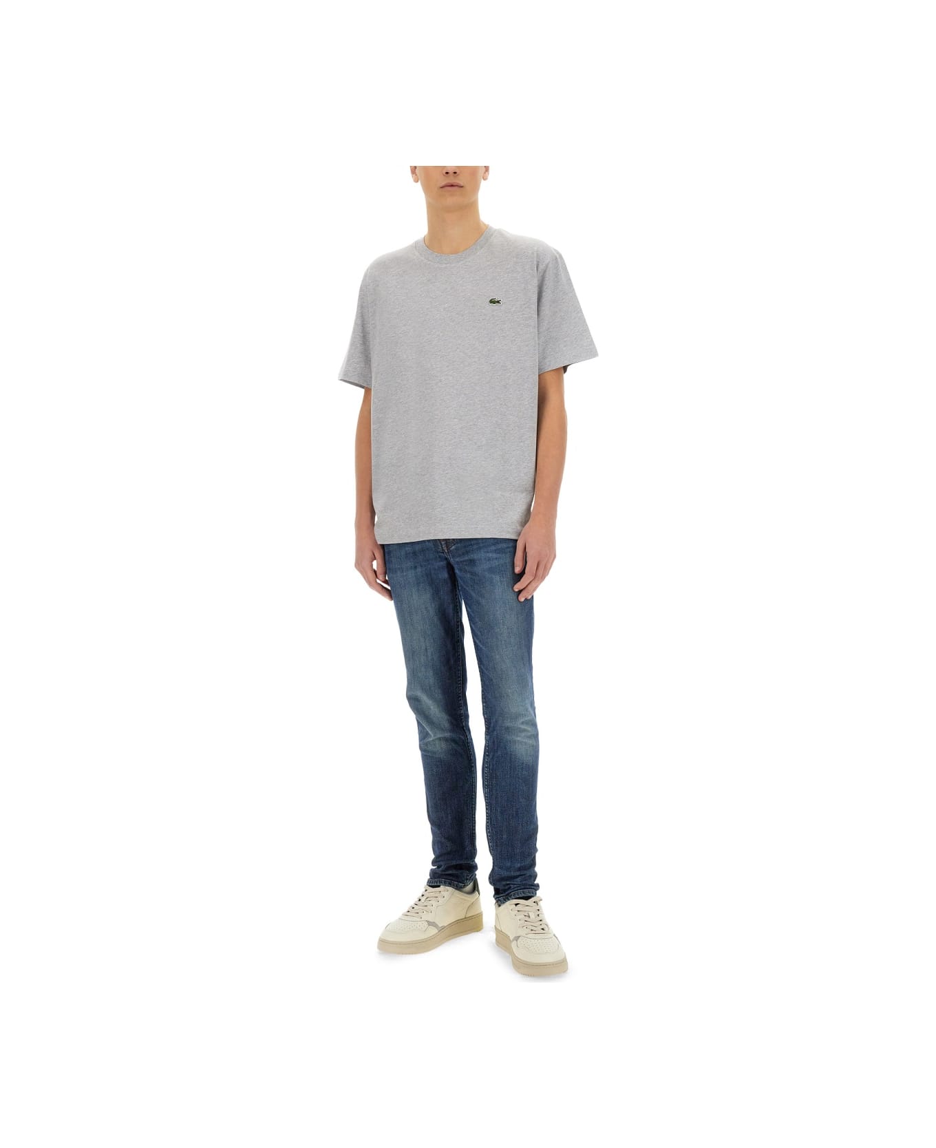 Lacoste T-shirt With Logo - GREY