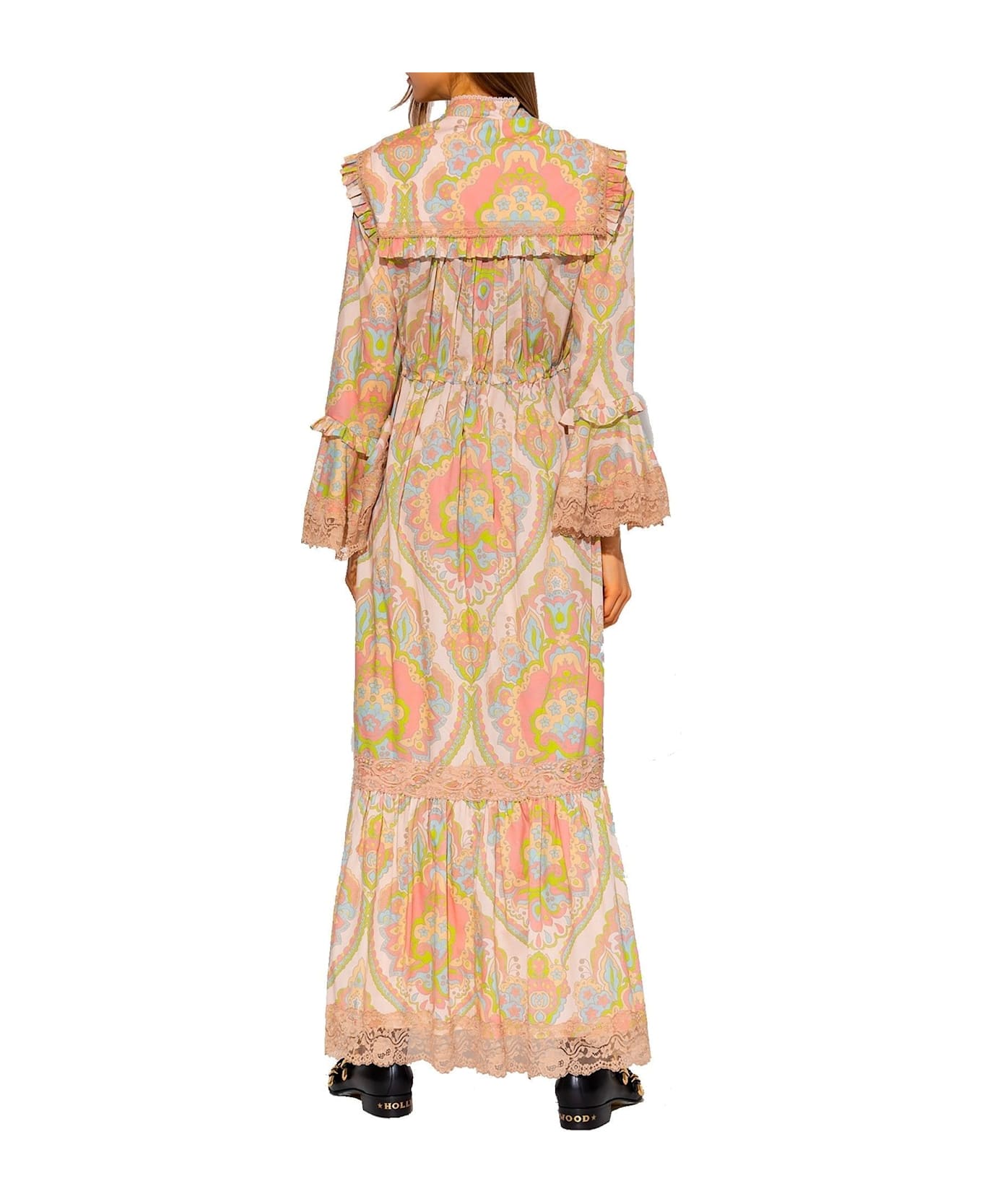 Gucci Fiorito Floral Dress - Pink