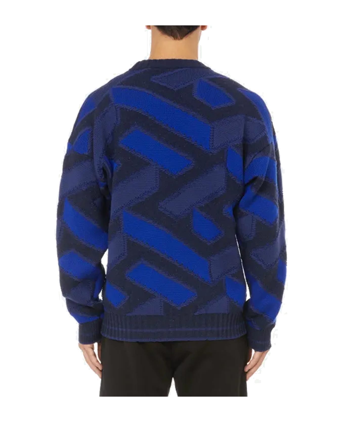 Versace Logo Sweater - Blue