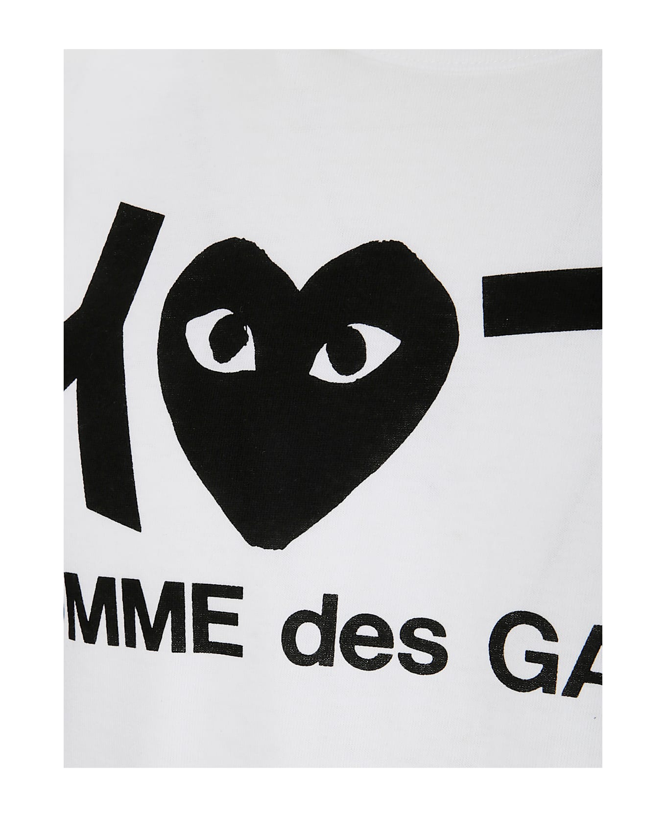 Comme des Garçons Play T-shirt Logo Print - WHITE