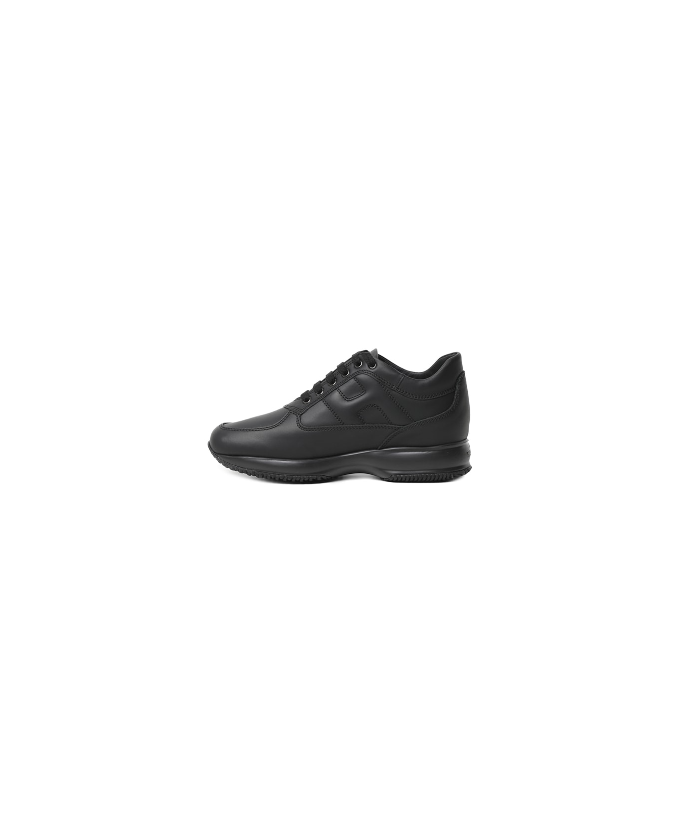 Hogan Interactive Leather Sneakers - Black
