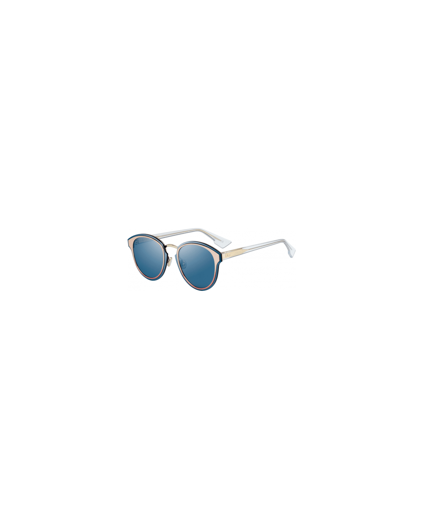 Dior Eyewear Sunglasses - Oro e bianco/Blu specchiato サングラス