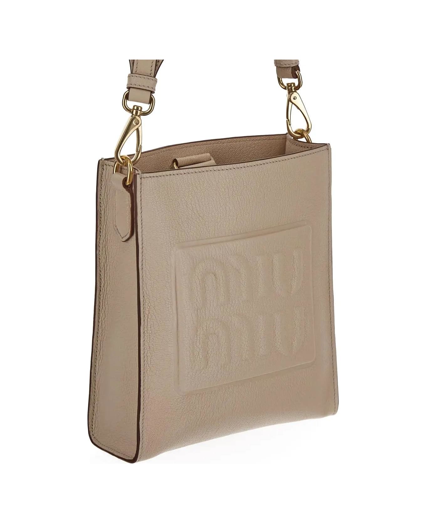 Miu Miu Leather Bag - Ivory トートバッグ