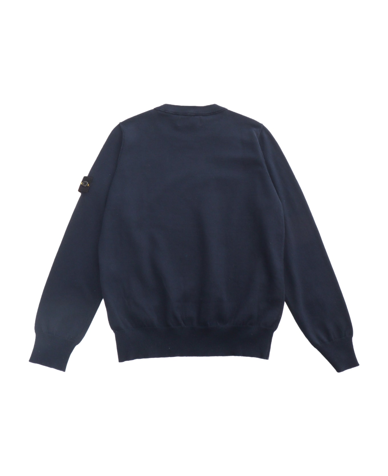 Stone Island Junior Blue Sweatshirt With Logo - BLUE ニットウェア＆スウェットシャツ