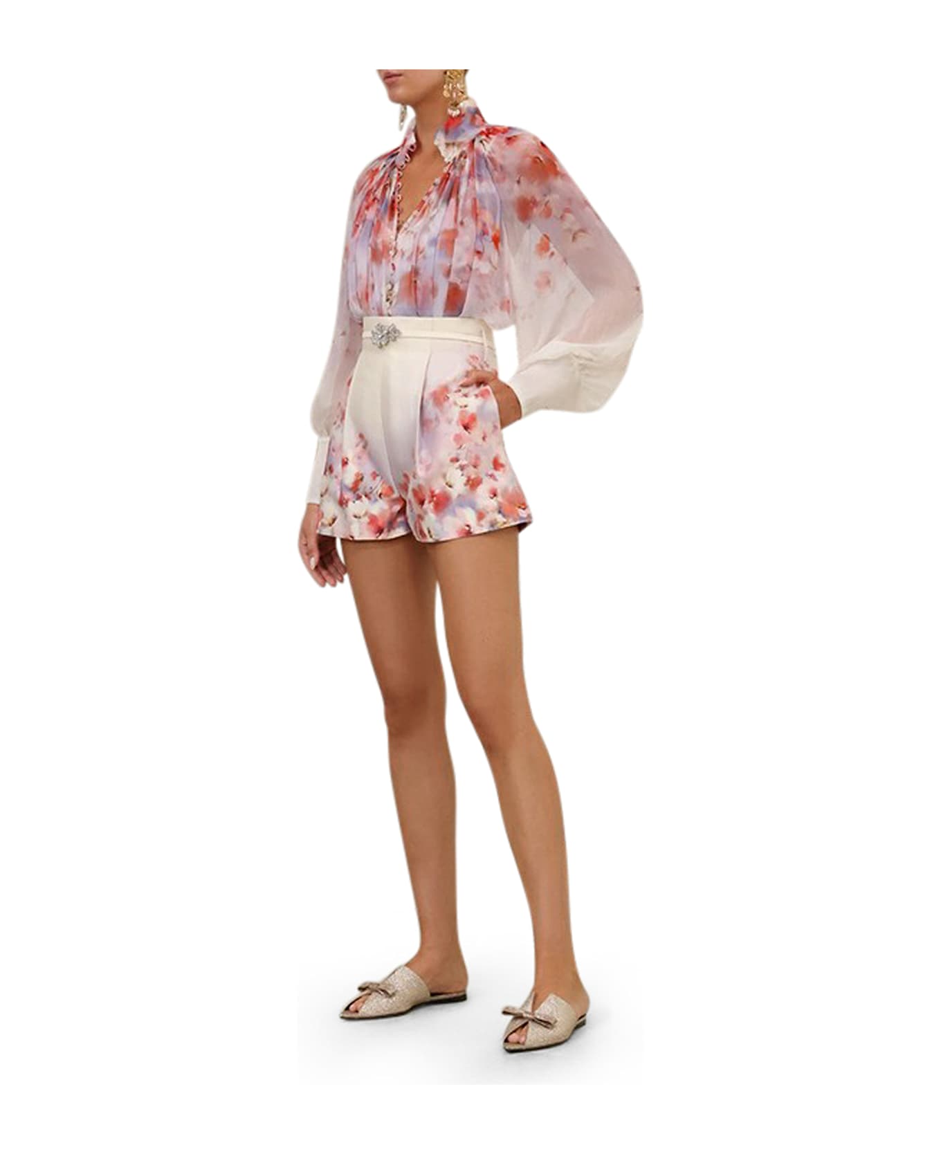 Zimmermann Floral Print Shorts - MULTICOLOUR