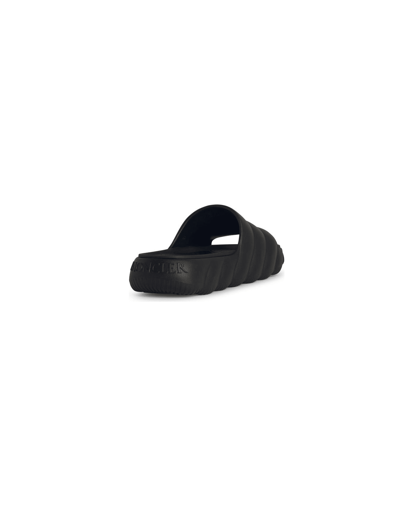 'lilo' Black Rubber Slippers