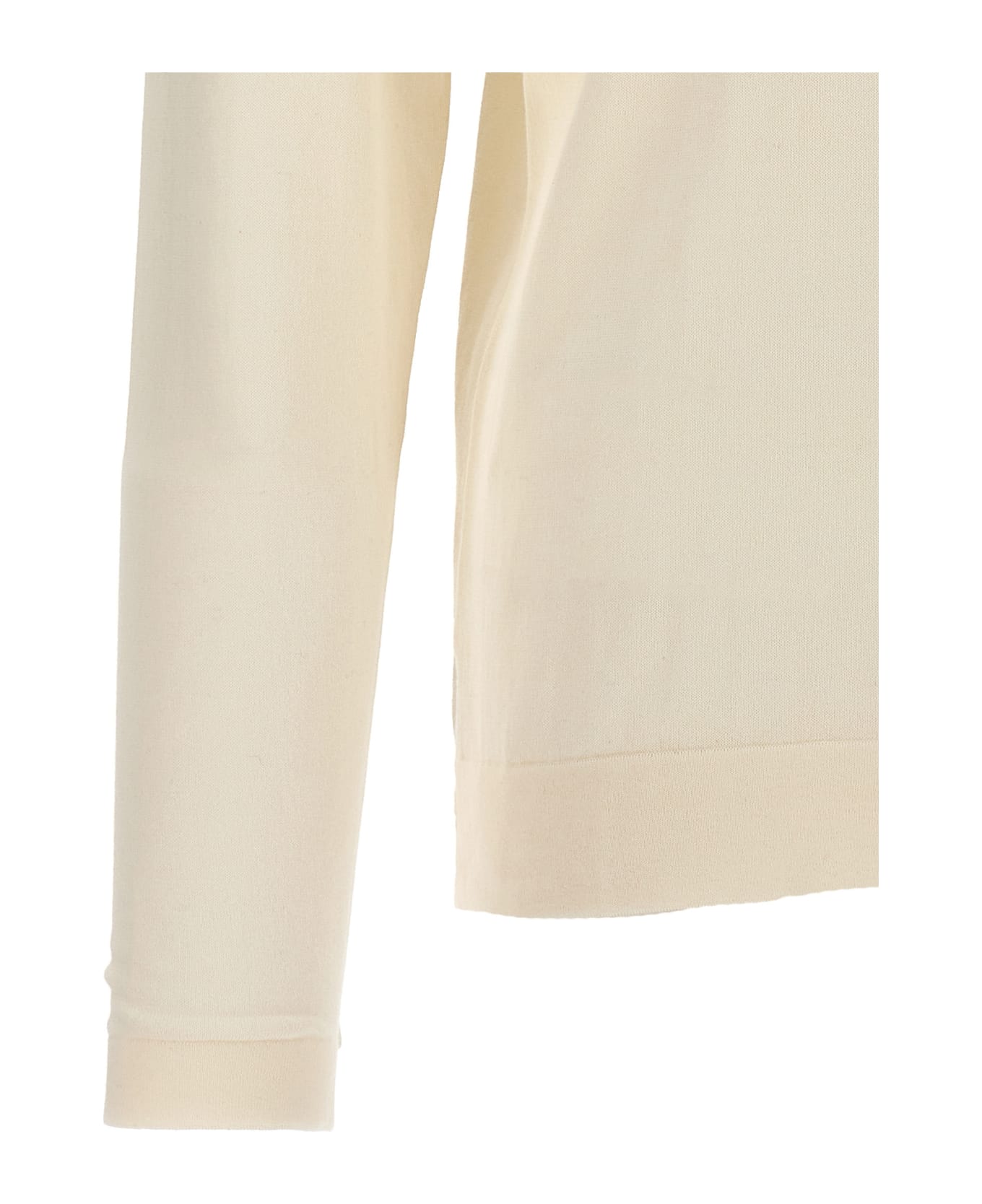 Zanone Cotton Silk Polo Shirt - White ポロシャツ