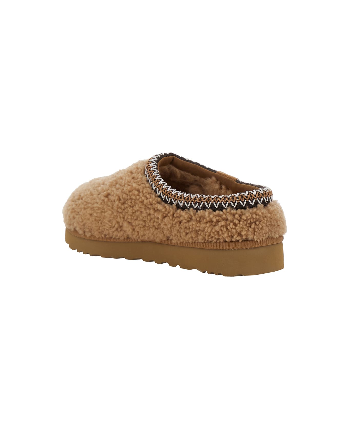 UGG 
tasman Maxi Curli
 Beige Slip-on Mule In Shearling Woman - Beige