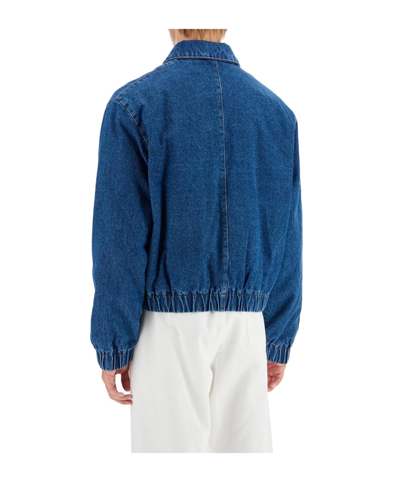Ami Alexandre Mattiussi Denim Bomber Jacket For | italist, ALWAYS