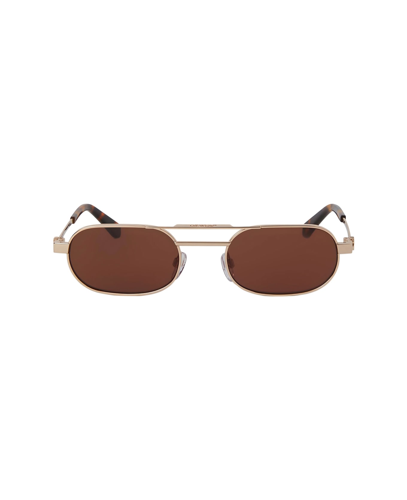 Off-White Oeri123 Vaiden 7664 Gold Brown Sunglasses - Oro サングラス