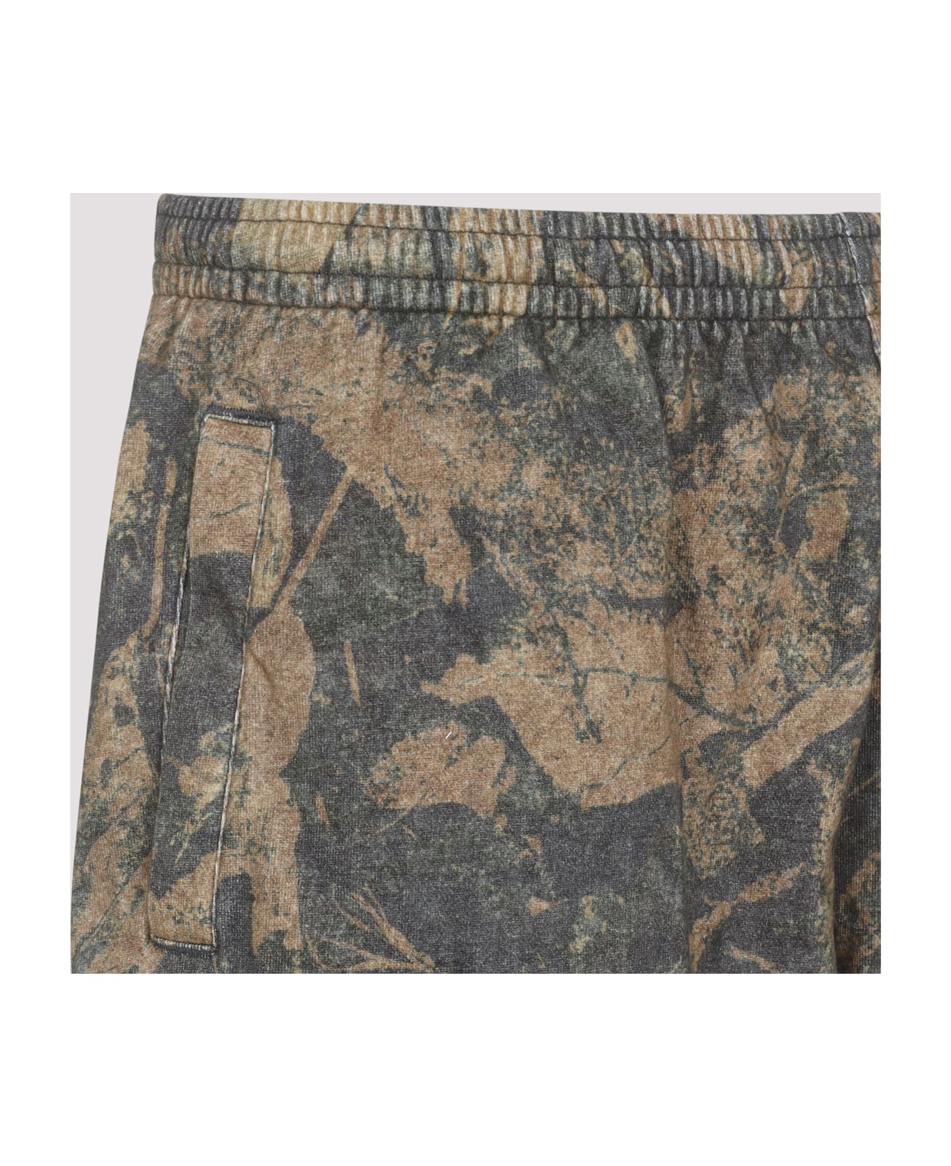 Acne Studios Cotton Bermudas - Dry Mud Brown Camo