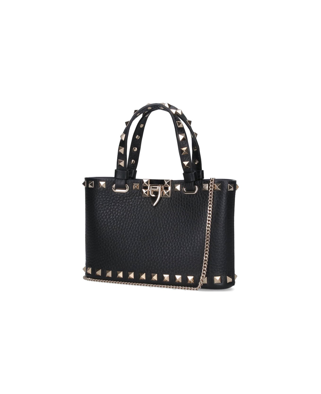 Valentino Garavani "rockstud" Mini Tote Bag - Black  