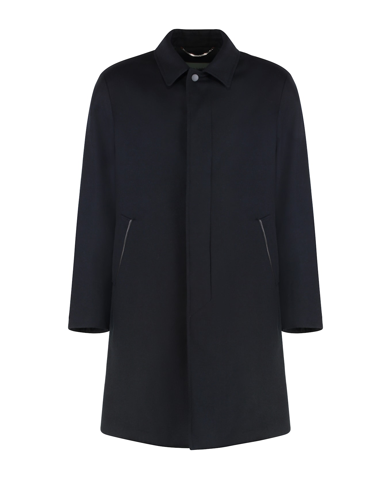 Canali Wool Coat - blue